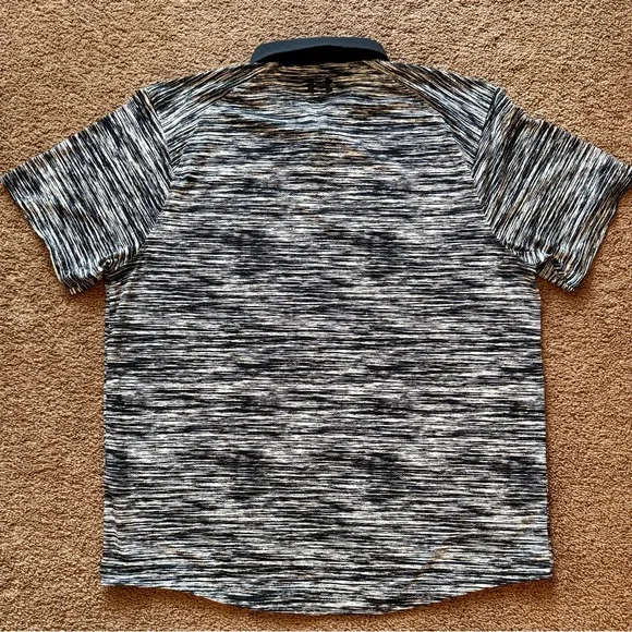 Under Armour Black and White Polo Shirt Sporty Design - Picture 5 of 5